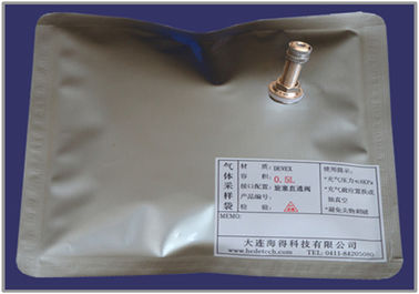 China Bolsos de muestreo del aire/del gas de DEVEX con el metal que cabe con el septo del silicón para el muestreo DEV61_5L de la jeringuilla proveedor
