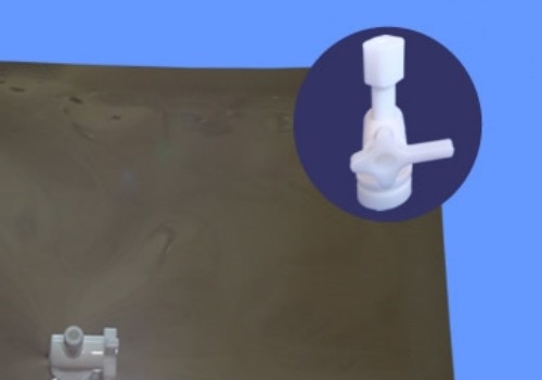 Porcelana Bolsas nuevas de muestreo de gas de papel laminado Devex de múltiples capas con válvula de taponamiento PC y tabique de silicona para la muestra de jeringa NDV11_50ML proveedor