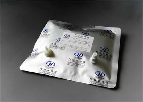 Bolsas de muestreo de gas multicapa de papel aluminio con válvula ABS de bloqueo ON/OFF + septum de silicona para la toma de muestras de jeringa 0.3L proveedor