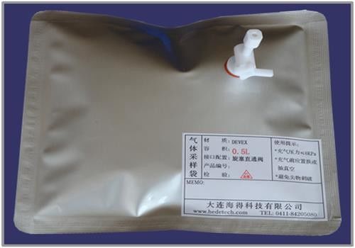 Bolsas DEVEX de muestreo de aire/gas con válvula recta de válvula de silicona para la toma de muestras en jeringa DEV11_1L proveedor