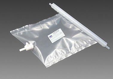 Bolsos de muestreo del gas de Tedlar® PVF con el clip-n-sello con./desc. de la válvula TDL31C_1L de PTFE (3-side selló)    Airbag de Du Pont Tedlar proveedor