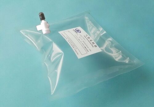 Bolsas de muestreo de gas Kynar PVDF con válvula de encendido/apagado recta y septum de PTFE para la toma de muestras de jeringa KYN31_0.5L (bolsa de muestreo de aire) proveedor