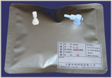 Bolsos de muestreo (de múltiples capas) del gas de DEVEX con la lado-abertura PTFE valve+PTFE con./desc. que cabe el bolso de la muestra de aire de DEV83_5L