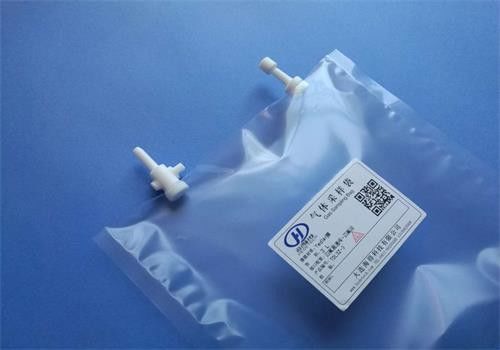Bolsos de muestreo del gas de Tedlar® PVF con PTFE valve+PTFE con./desc. que cabe el bolso de la muestra de aire de TDL3-5C_8L Du Pont Tedlar